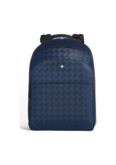 Montblanc Extreme Deri Büyük Boy 3 Bölmeli Sırt Çantası 221134 Lacivert
