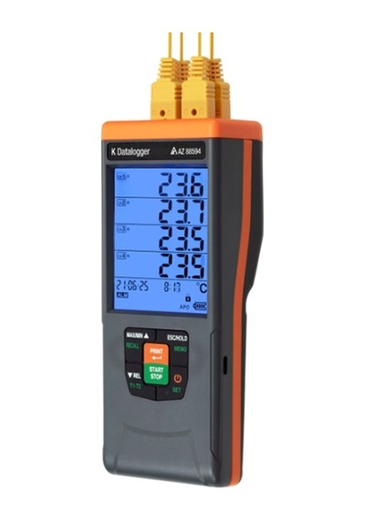 Az 88594 Glp 4 Kanallı K Tipi Termokupl Veri Kaydedici