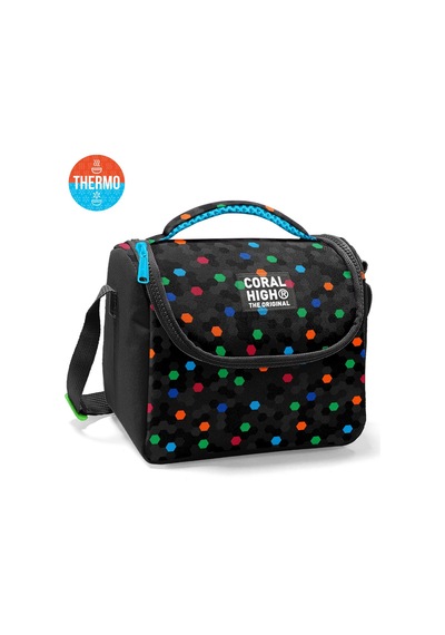 Coral High Kids Siyah Renkli Petek Desenli Thermo Beslenme Çantası 37110 Siyah