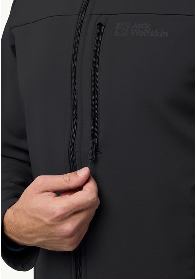 Jack Wolfskin Whirlwind Erkek Outdoor Ceket-a62521 Siyah