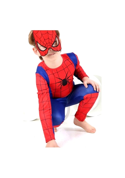 Örümcek Adam Kostümü & Maske Spıderman Kırmızı