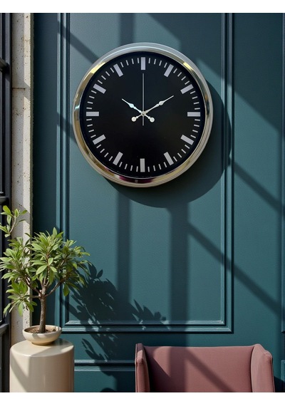 Elegance 40 Cm Metal Dekoratif Duvar Saati Çok Renkli