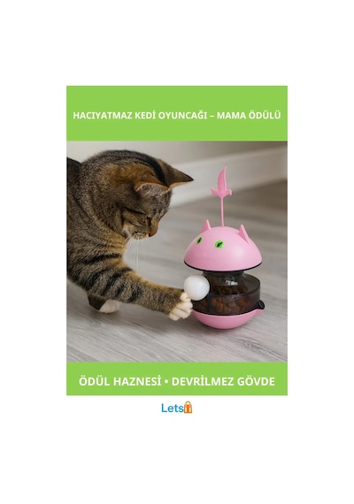 Mama Ödüllü Hacıyatmaz Kedi Oyuncağı Eğlenceli Oyun