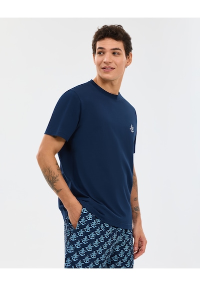 Skechers M Regular T-shirt Erkek Lacivert Tshirt S2610117-0505 Lacivert