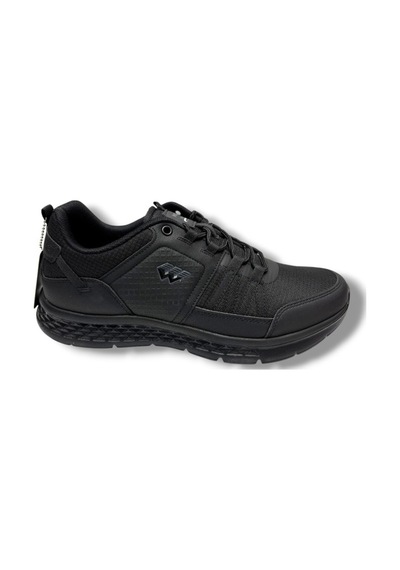 Wickers 2805-26 Cilt Deri Anorak Anatomik Büyük Numara Erkek Sneaker 45-47 Siyah