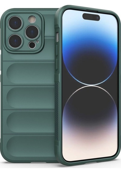 Apple Uyumlu iPhone 15 Pro Max Kılıf Optimum Lens Çerçeveli Silikon Kapak