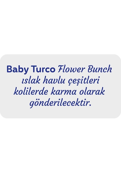 Baby Turco Flower Bunch Islak Havlu 12X90 (1080 Yaprak)