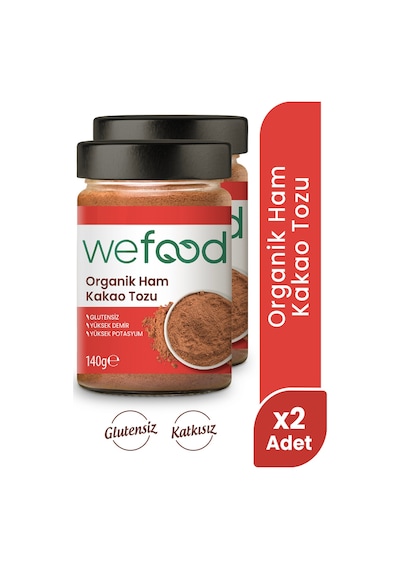 Organik Ham Kakao Tozu 140 Gr 2'li
