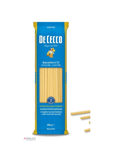 Bucatini N 15 Özel Kesim Uzun Makarna 500 G