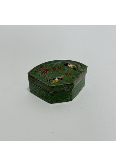 Antika Cloisonne Minyatür Kutu 5,5x3,4cm 139