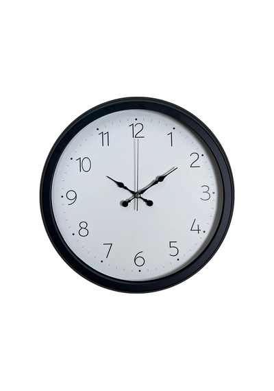 Zentime Pure Time Black 40 Cm Metal Duvar Saati Çok Renkli
