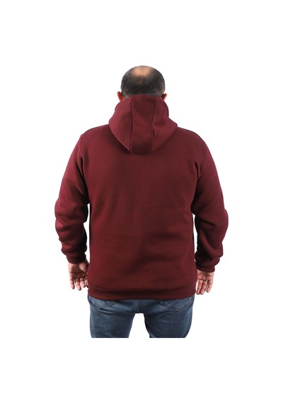 Moc Grande Mocgrande Büyük Beden Unisex Kapüşonlu 3Ip Sweat 11701 Murdum Mürdüm