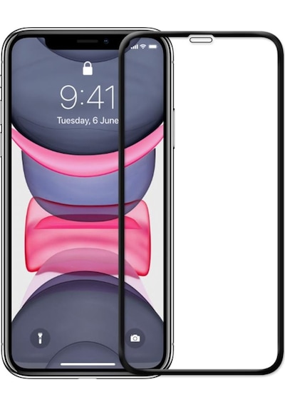 Apple Uyumlu   iPhone 11 Ekranı Tam Kaplayan 5D Ekran Koruyucu Yalnızca Ekran Koruyucu