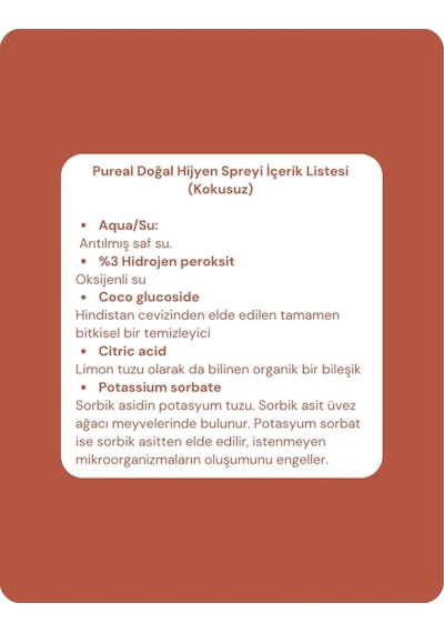 Pureal Oksijenli Hijyen Spreyi 950 Ml Tekli