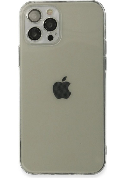 Apple iPhone Uyumlu - 12 Pro Max Kılıf Fly Lens Silikon - Şeffaf