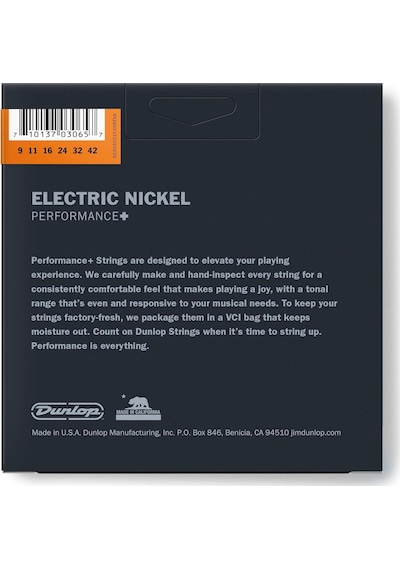 Jim Dunlop 3pden0942 Nickel-plated Steel Light 3'lü Paket Elektro Gitar Teli 9-42