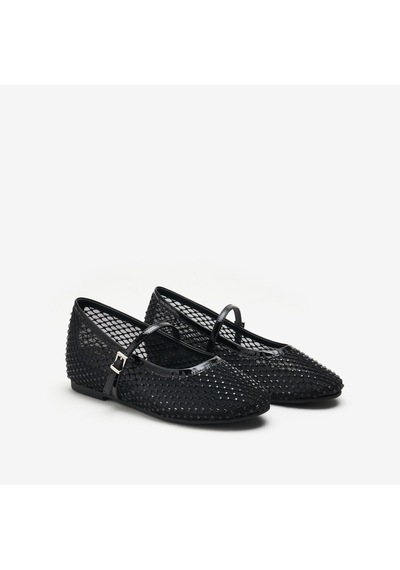 Nero Black Sandalet Kadın 1f6070ds Donna Serena T. 6070ds Rete siyah
