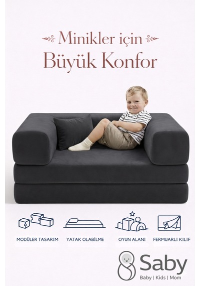 Premium 140x70 Cm Modüler Çocuk Ve Genç Koltuğu Yatak Olabilen Sünger Oyun Alanı Yıkanabilir Kılıf Siyah Premium 140x70 Cm Modüler Çocuk Ve Genç Koltuğu Yatak Olabilen Sünger Oyun Alanı Yıkanabilir Kılıf Siyah