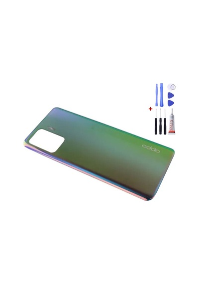 Oppo Reno 5 Lite Yeşil Arka Cam Kapak Pil Kapağı Tamir Set B7000 Set Yeşil