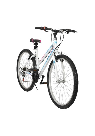 Bisiklet Vision Tec Eros 26" Jant 21 Vites Kadın Dağ Bisikleti Beyaz - Pembe &amp Vitesli Bisiklet Çok Renkli