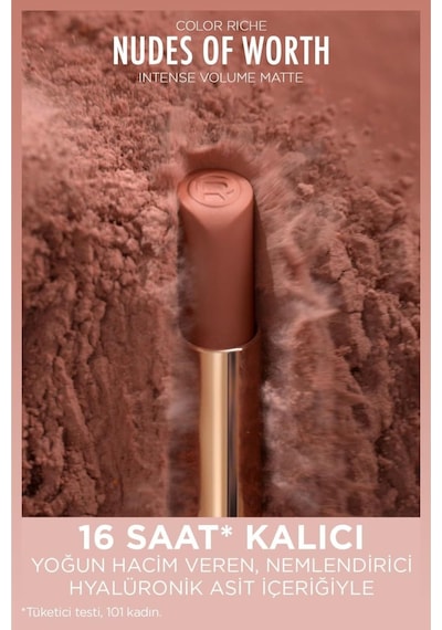 Color Riche Intense Volume Matte Ruj - 550 Nude Unapologetic Çok Renkli