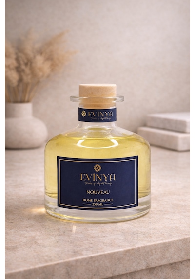 Nouveau Bambu Çubuklu Oda Kokusu 250 Ml Premium & Uzun Süre Kalıcı Reed Diffuser Elma - Tarçın