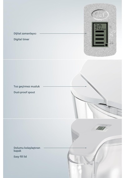 Philips Su Arıtmalı Filtreli Sürahi 3,5l Beyaz Awp2937wht/62 Genel