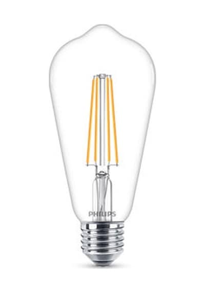 Philips LED Classic Şefaf Filament Ampul 4.3W 470 Lumen 2700K Sarı Işık ST64 E27 Duy (40W Eşleniği)