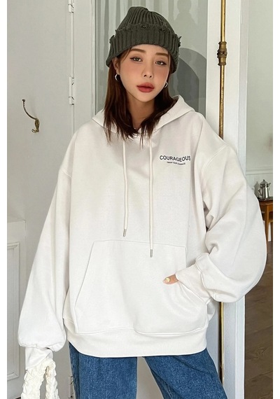 Unisex Star Baskılı Sweatshirt Beyaz