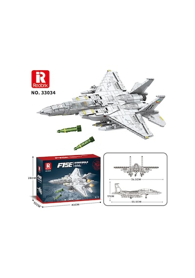 Reobrix Fighter Aircraft American Mcdonnell Douglas 33034 Brick Yapım Seti