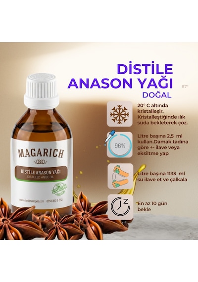 Magarich Distile Saf Anason Yağı 100 ML