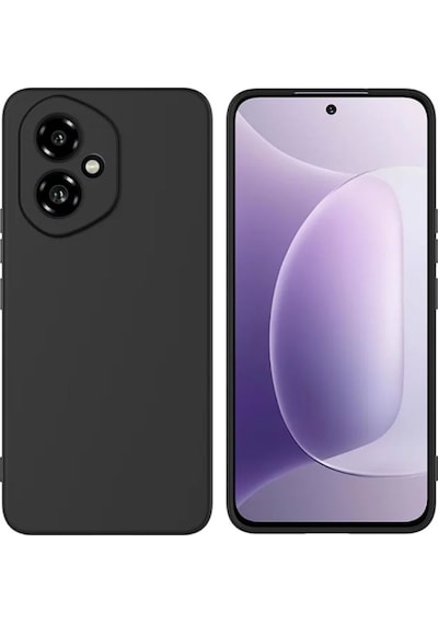 Honor 400 Uyumlu Silikon Kılıf - Kamera Korumalı Esnek Pastel Renk Kapak - Siyah