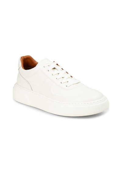Deery Erkek Hakiki Deri Beyaz Sneaker Ayakkabı - 04601mbyze01