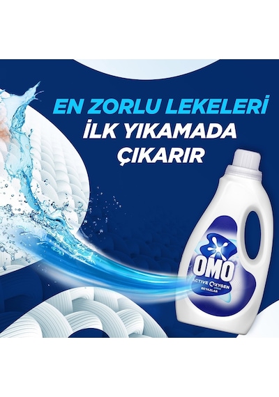 Omo Active Oxygen Sıvı Deterjan 4 x 1500 ML