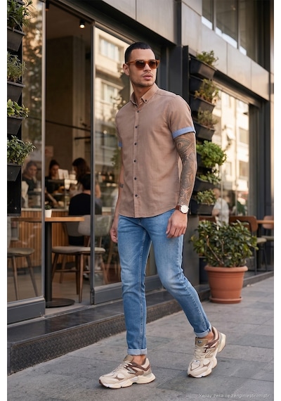 Buratti Erkek Gömlek Cf21s112546 Toprak Toprak