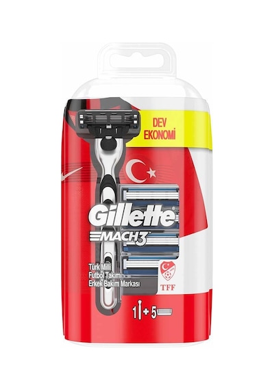 Gillette Mach3 Tıraş Makinesi + Yedek Başlık 5'li