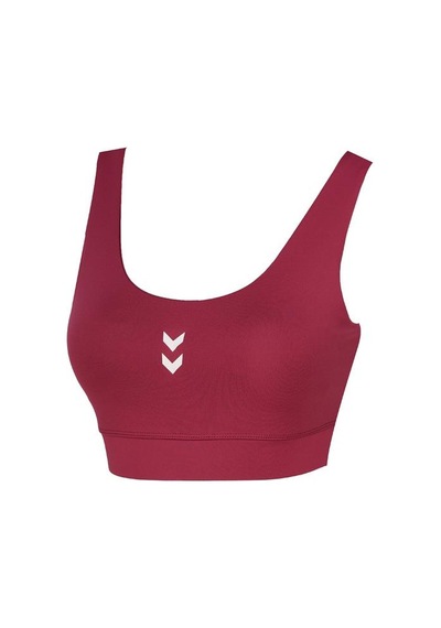 Hummel Bra Sajar Kadın Bordo Yuvarlak Yaka Atlet Bordo