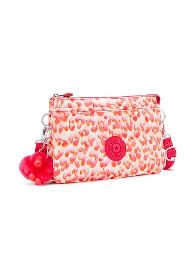 Kipling Kıplıng Riri Küçük Boy Omuz Çantası Çıkarılabilir Askılı Pembe Latın Cheetah Pembe