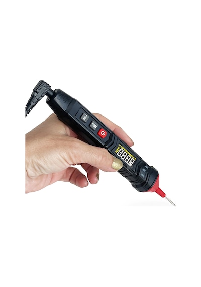Mayilon Ht121 Kalem Tip Akıllı Multimetre Işıklı Ve Sesli Alarm Fenerli