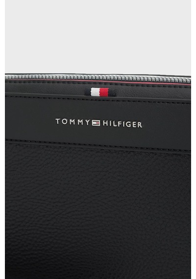 Tommy Hilfiger Logolu Fermuarlı Aksesuar Çanta Erkek Çanta Am0am14822 Bds Siyah