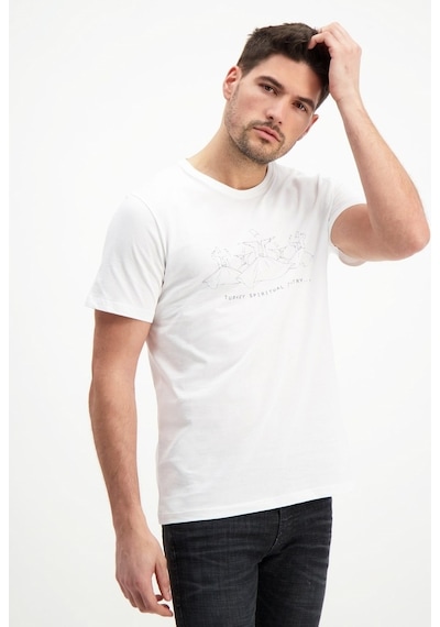 Rich Erkek Bisiklet Yaka Baskılı T-Shirt %100 Pamuk Tişört (481344061)