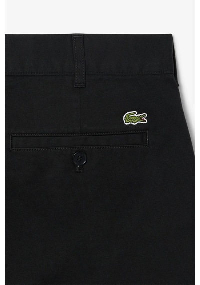 Lacoste Men's Slim Fit Bermuda Shorts Erkek Dar Kesim Pamuk Bermuda Şort Siyah