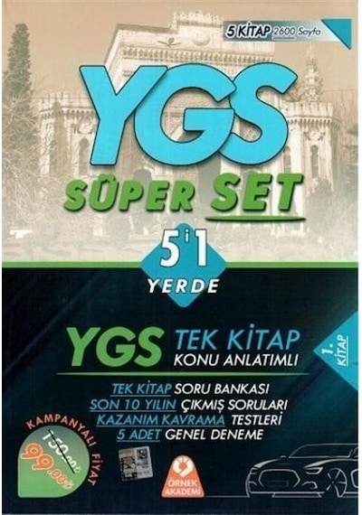 YGS Süper Set 5'i 1 Yerde / Komisyon
