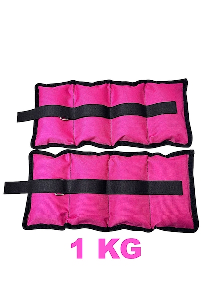 Me&ra Sport 1 Kg X 2 Adet El Ayak Bilek Ağırlık Seti Kum Ağırlık Torbası Pembe