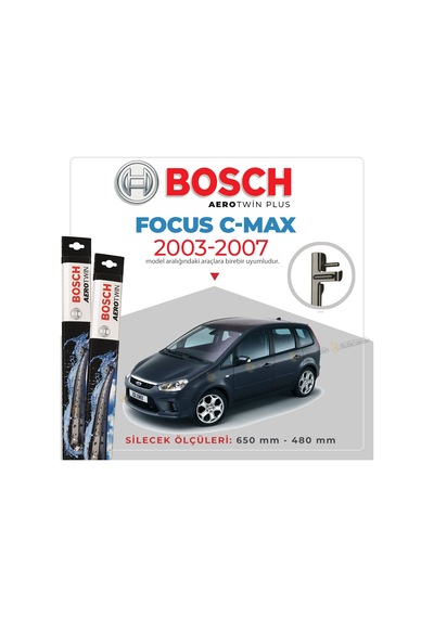 Ford Focus C-Max Muz Silecek Takımı 2003-2007 Bosch Aerotwin