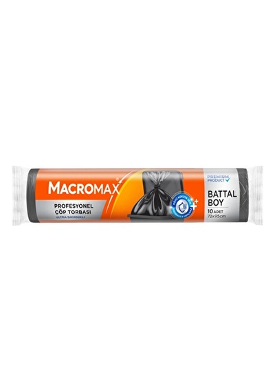 Macromax Profesyonel Çöp Torbası Battal Boy 10'lu
