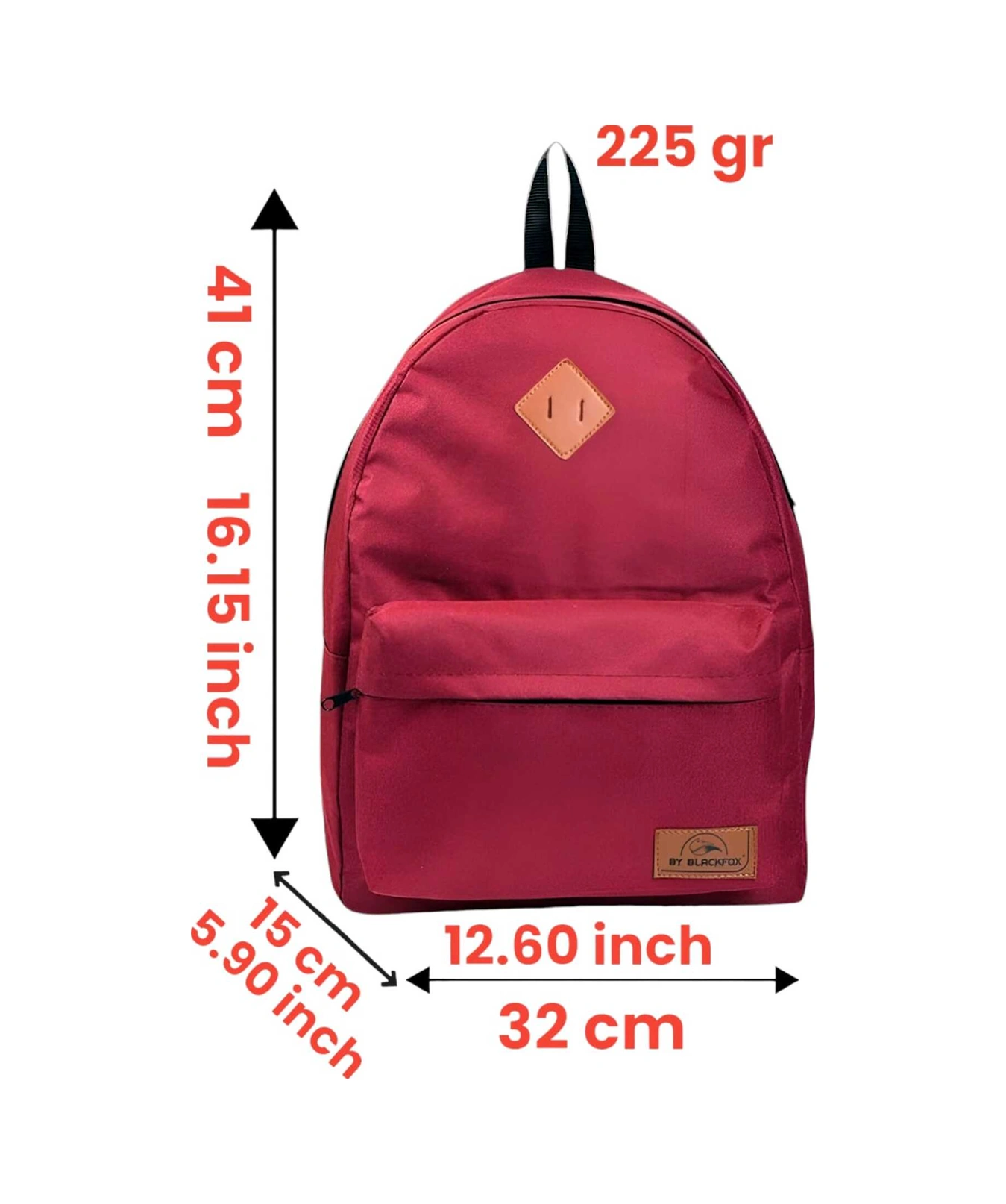 Tezzgelsin Unisex Su Geçirmez Günlük Kullanım Sırt Çantası Bordo