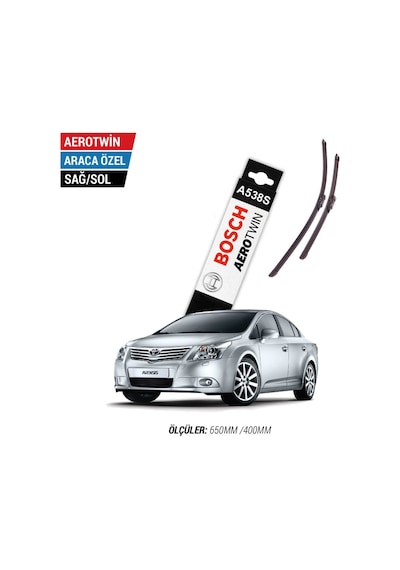 Toyota Uyumlu Avensis Silecek Takımı 2009-2014 Bosch Aerotwin