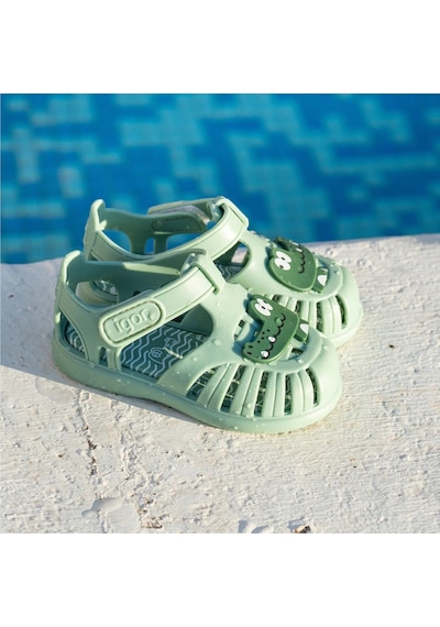 Igor İgor Tobby Croco Unisex Çocuk Sandalet S10371 Yeşil