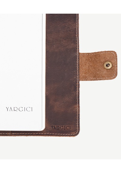 Yargıcı Kraf Defter Deri Defterlik 25keda9004x 003 Kahverengi
